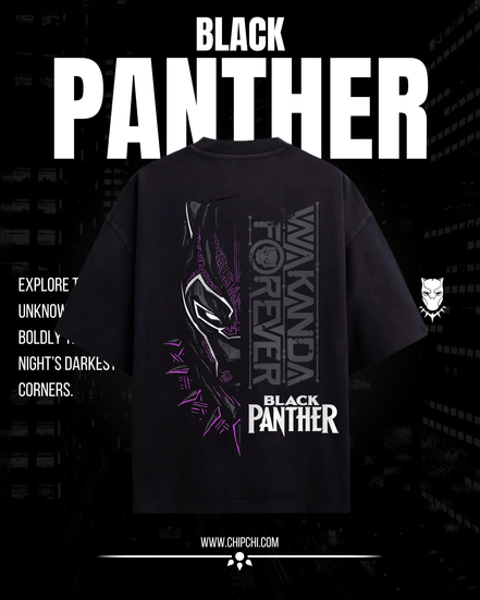 Oversized terry tee | Wakanda Forever | Marvels