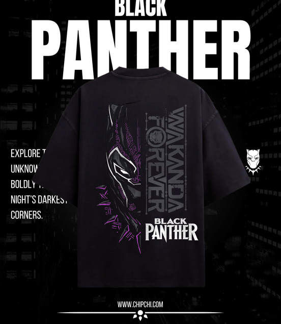 Oversized terry tee | Wakanda Forever | Marvels