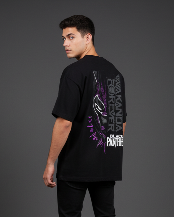 Oversized terry tee | Wakanda Forever | Marvels