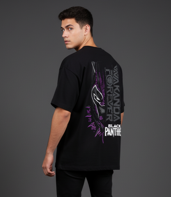 Oversized terry tee | Wakanda Forever | Marvels