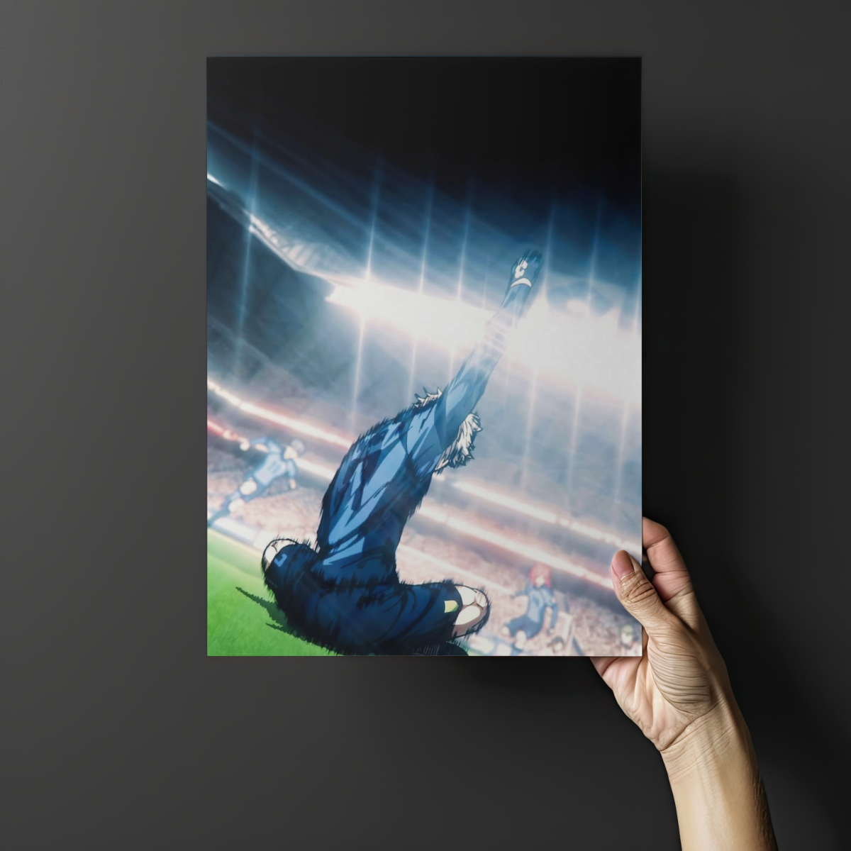 Nagi Seishiro "Stadium Awakening" – Premium Blue Lock Metal Poster