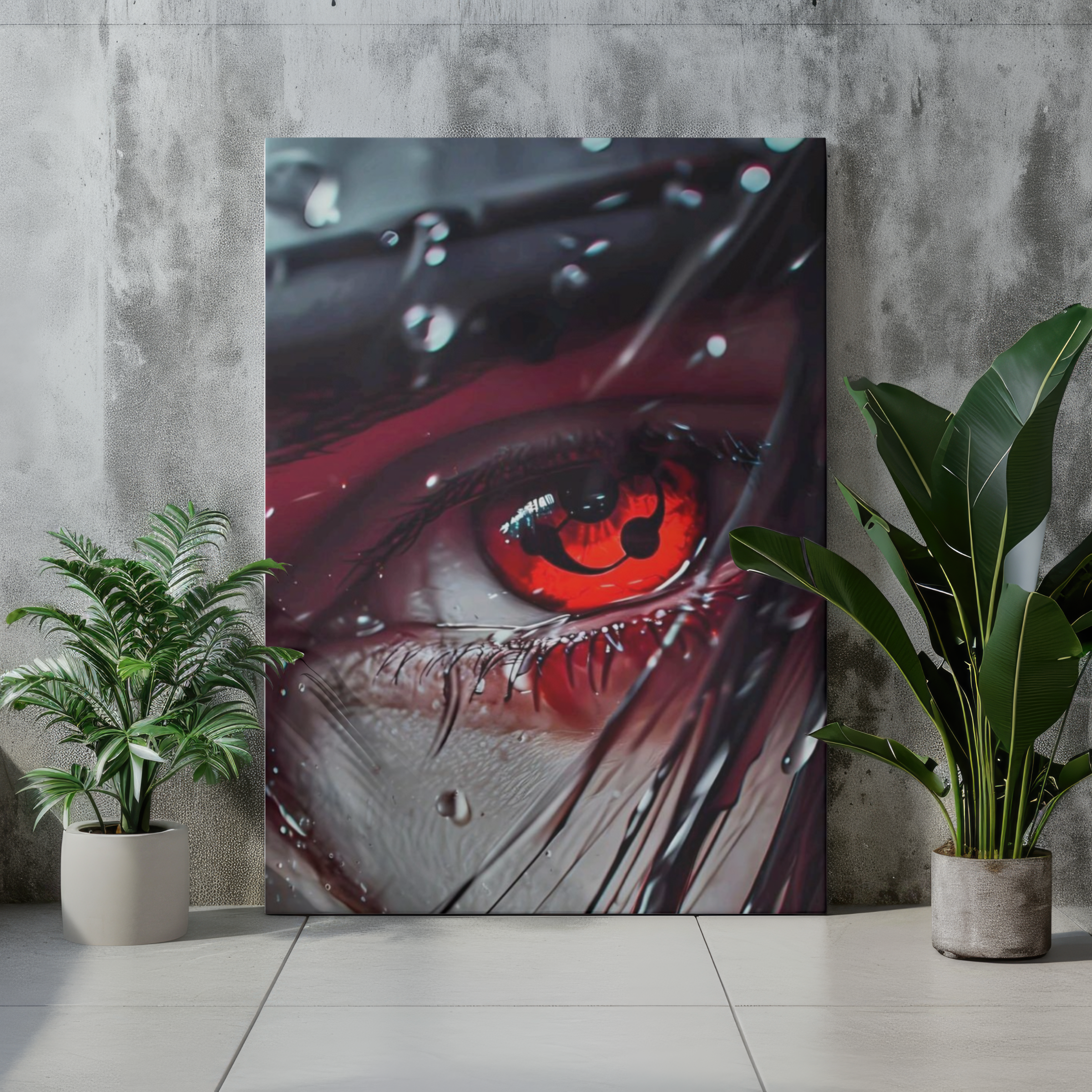 Sharingan "Sorrow of the Uchiha" – Premium Anime Metal Poster