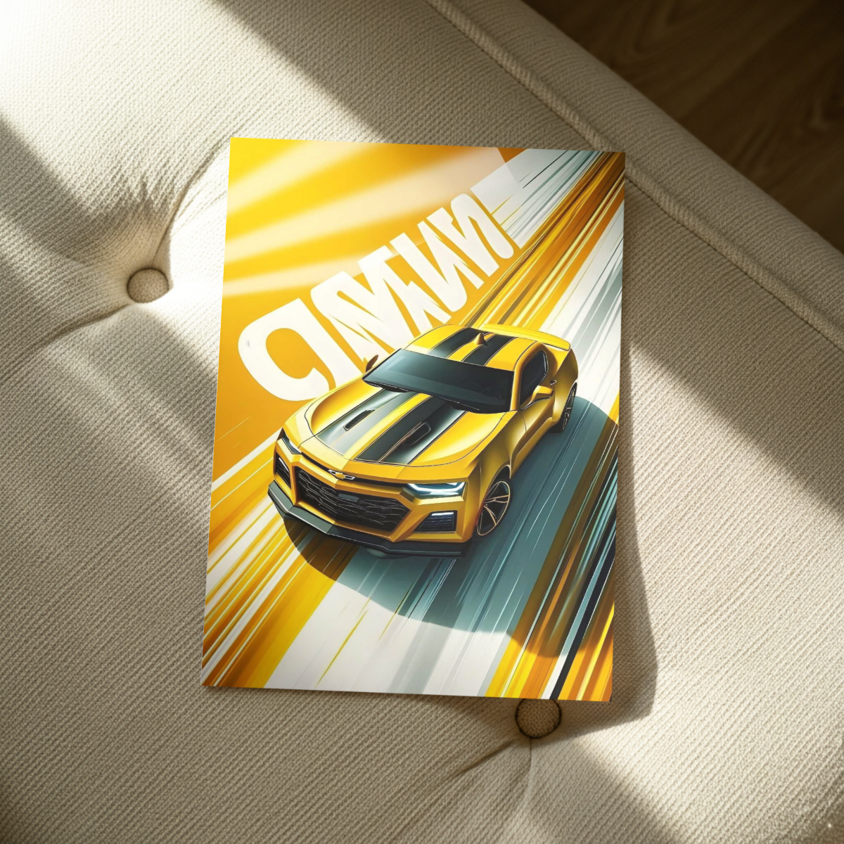Chevrolet Camaro "Hyper-Speed" Edition – Premium Automotive Metal Poster