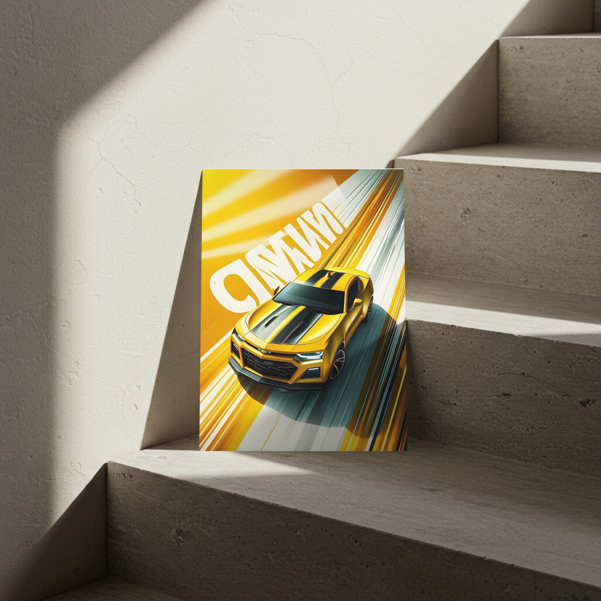 Chevrolet Camaro "Hyper-Speed" Edition – Premium Automotive Metal Poster
