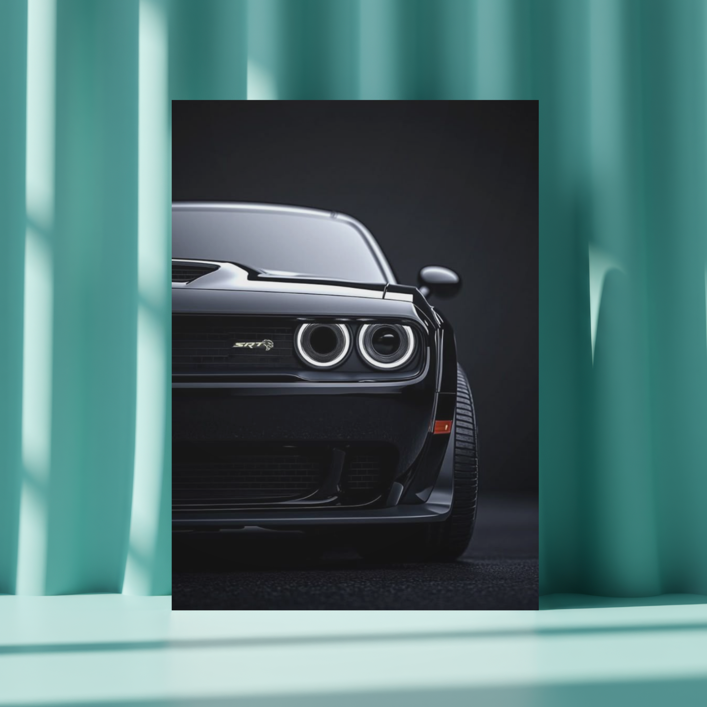 SRT "Midnight Motor" Edition – Premium Automotive Metal Poster