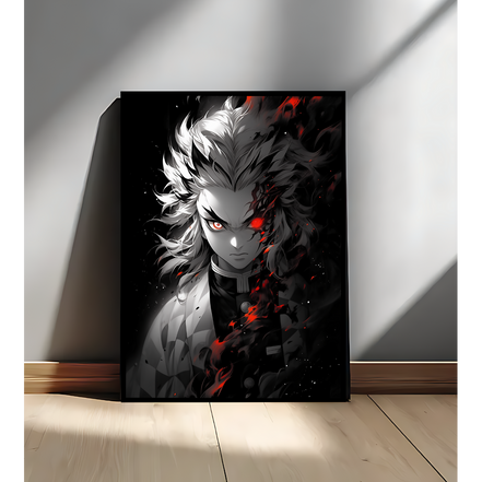 Rengoku Inferno Gaze Wall Art