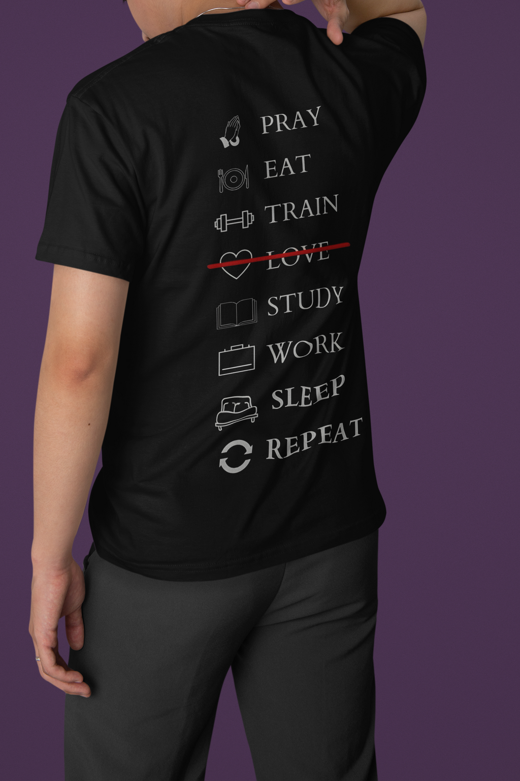 'Daily Grind' Checklist Graphic T-Shirt