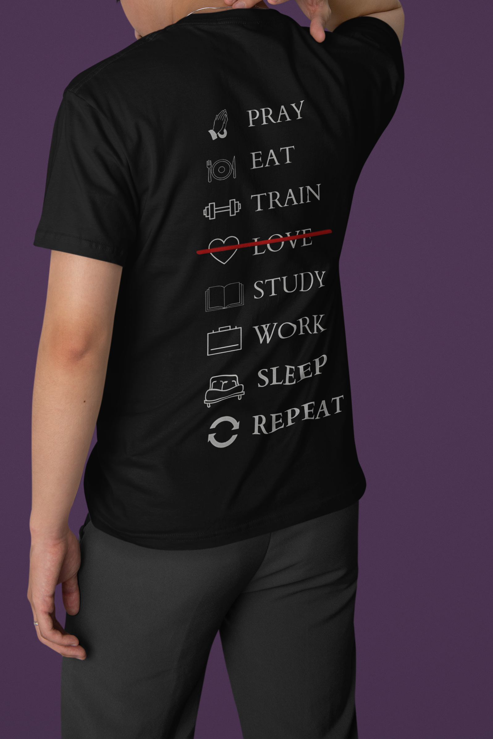 'Daily Grind' Checklist Graphic T-Shirt