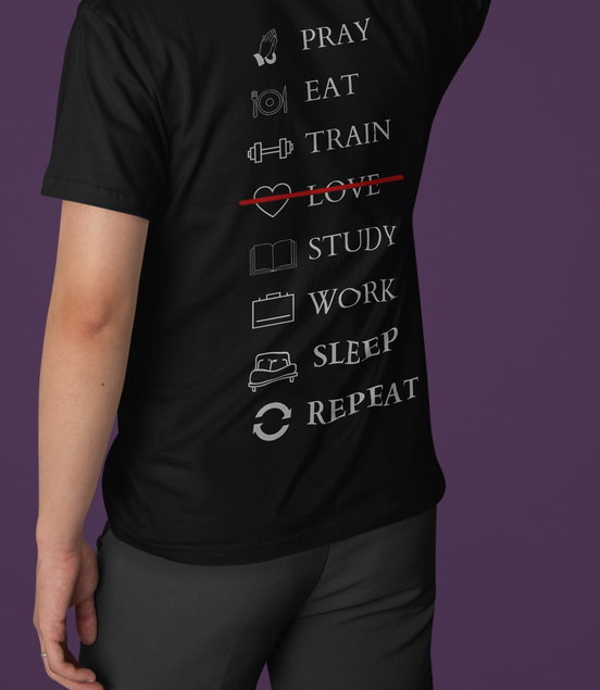 'Daily Grind' Checklist Graphic T-Shirt