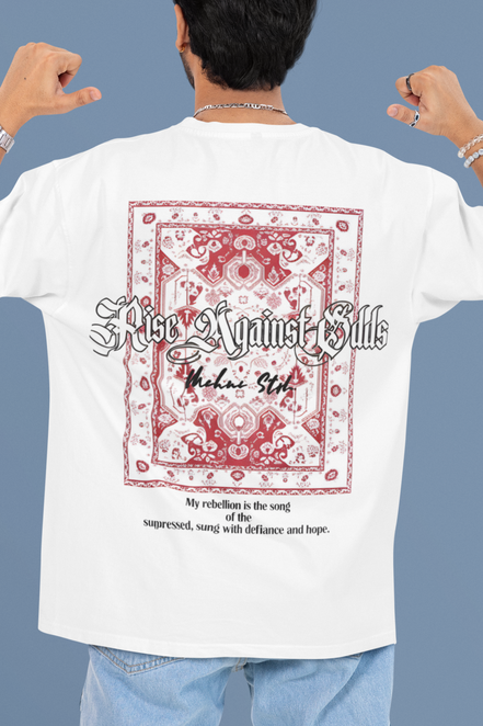 'Rise Against Odds' Heavyweight Oversized T-Shirt