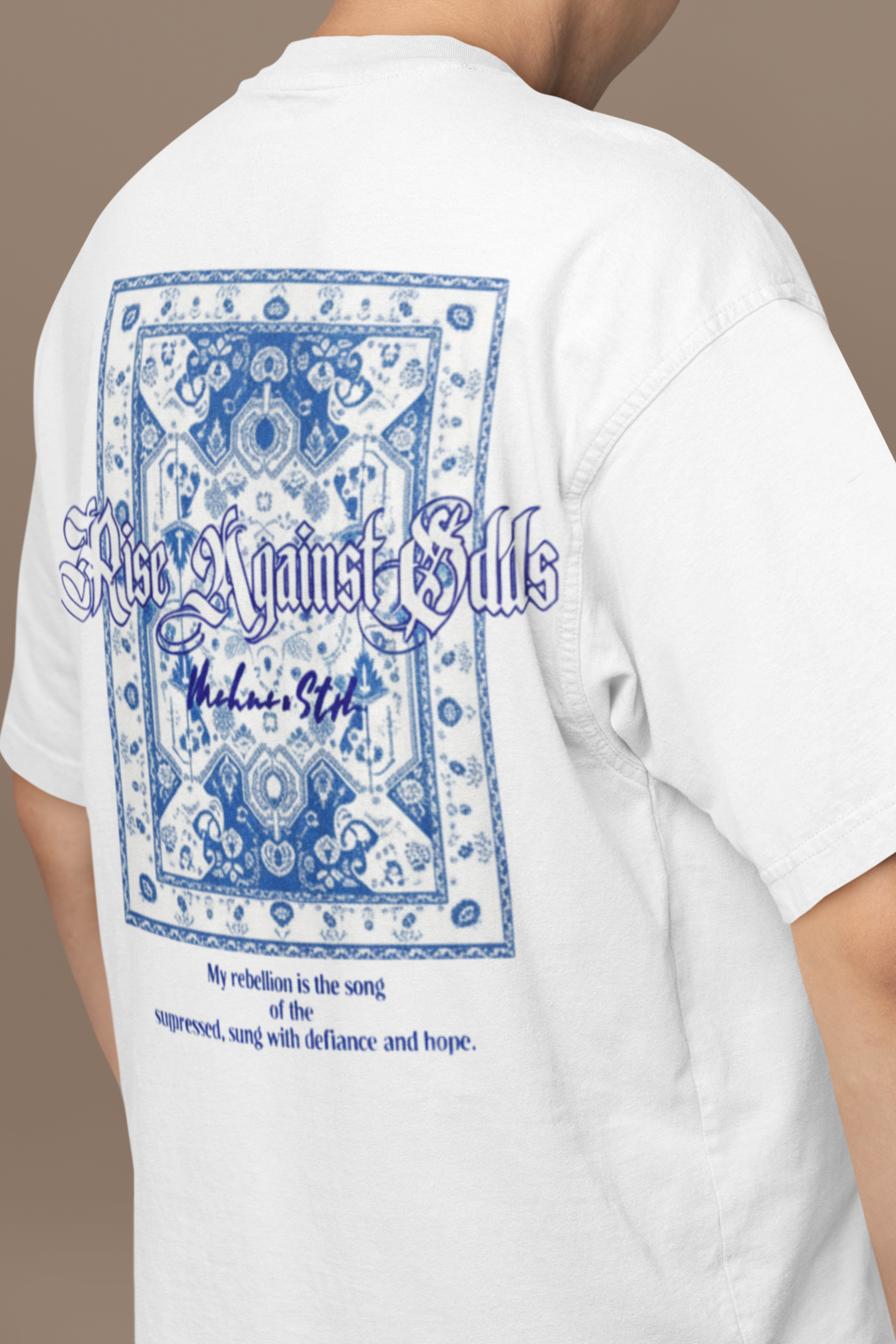 'Rise Against Odds' Heavyweight Oversized T-Shirt