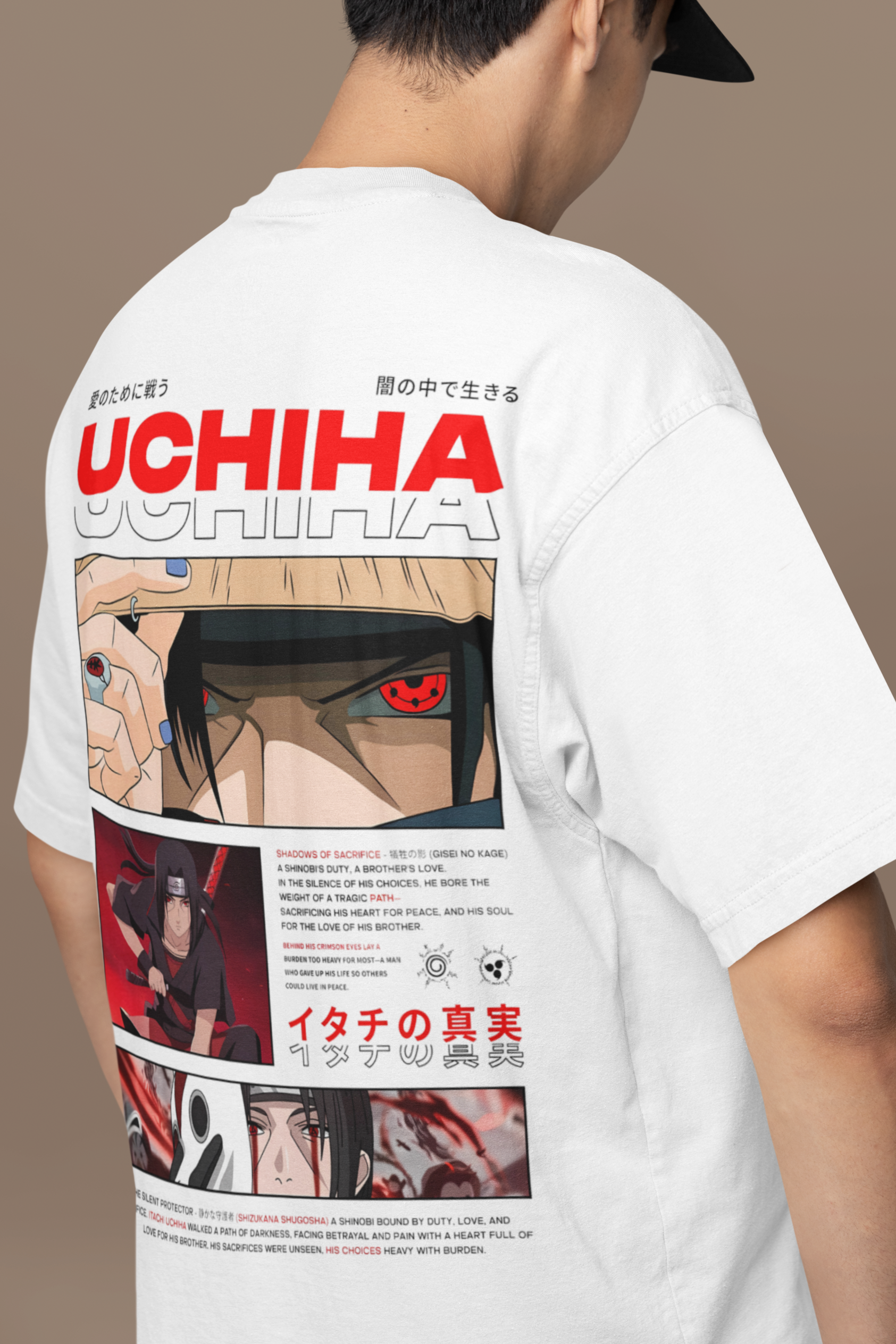 'Itachi's Truth' Heavyweight Oversized T-Shirt (Naruto)