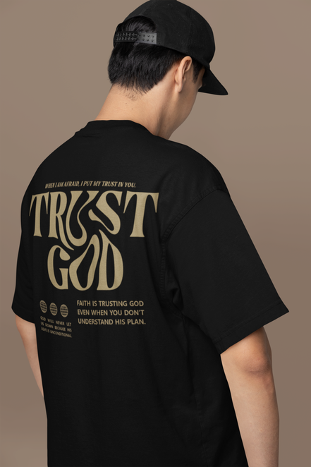 Oversized French Terry T-Shirt | The Unwavering Faith Tee