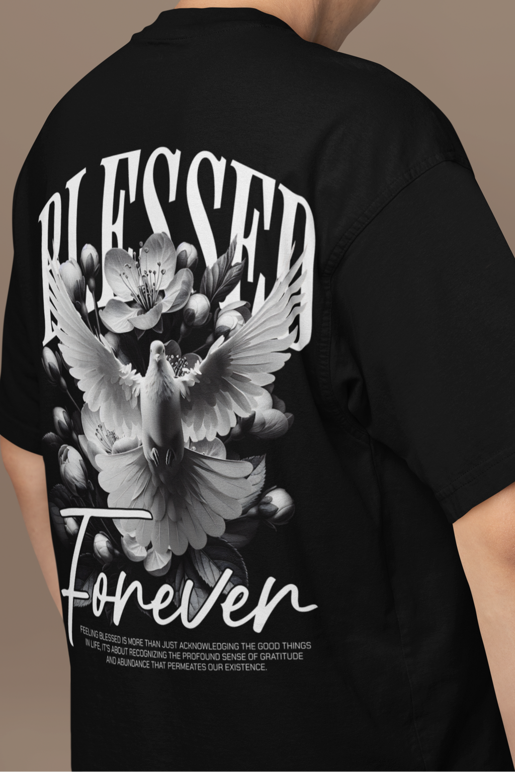 "Blessed Forever" Oversized Graphic Tee