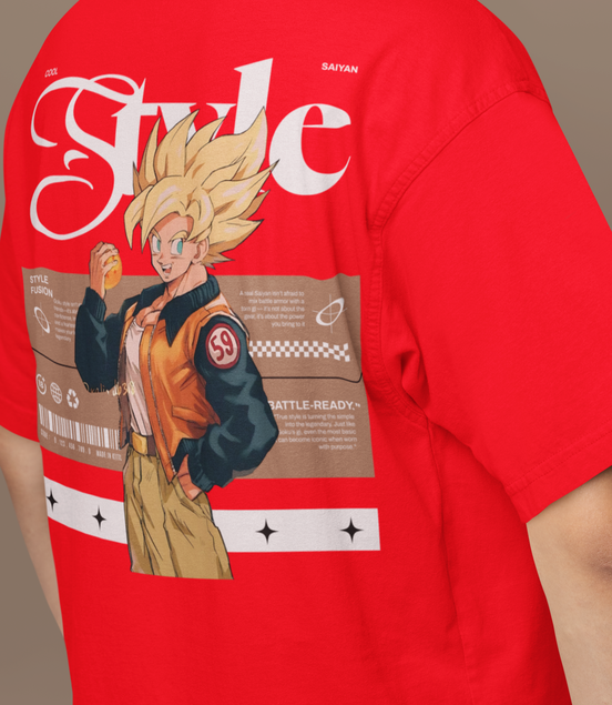 Super Saiyan Street “Style” Oversized Tee