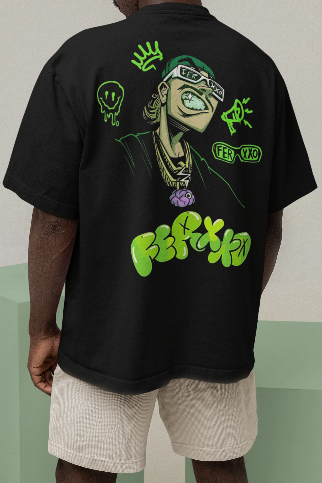 Ferxxo 'Graffiti Pop' Heavyweight Oversized T-Shirt