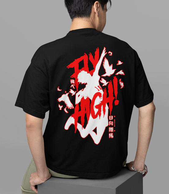 Haikyuu “Fly High!” Oversized Tee
