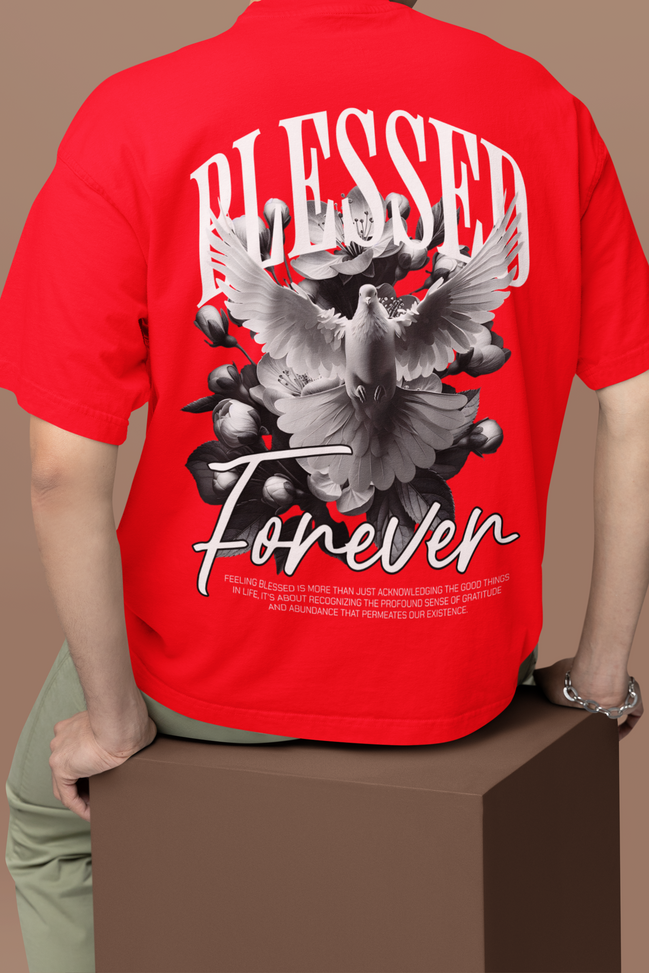 "Blessed Forever" Oversized Graphic Tee
