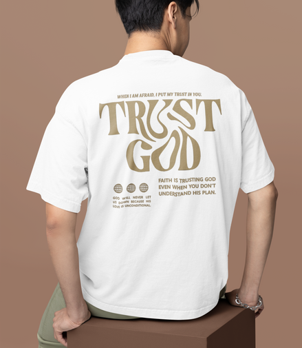 Oversized French Terry T-Shirt | The Unwavering Faith Tee