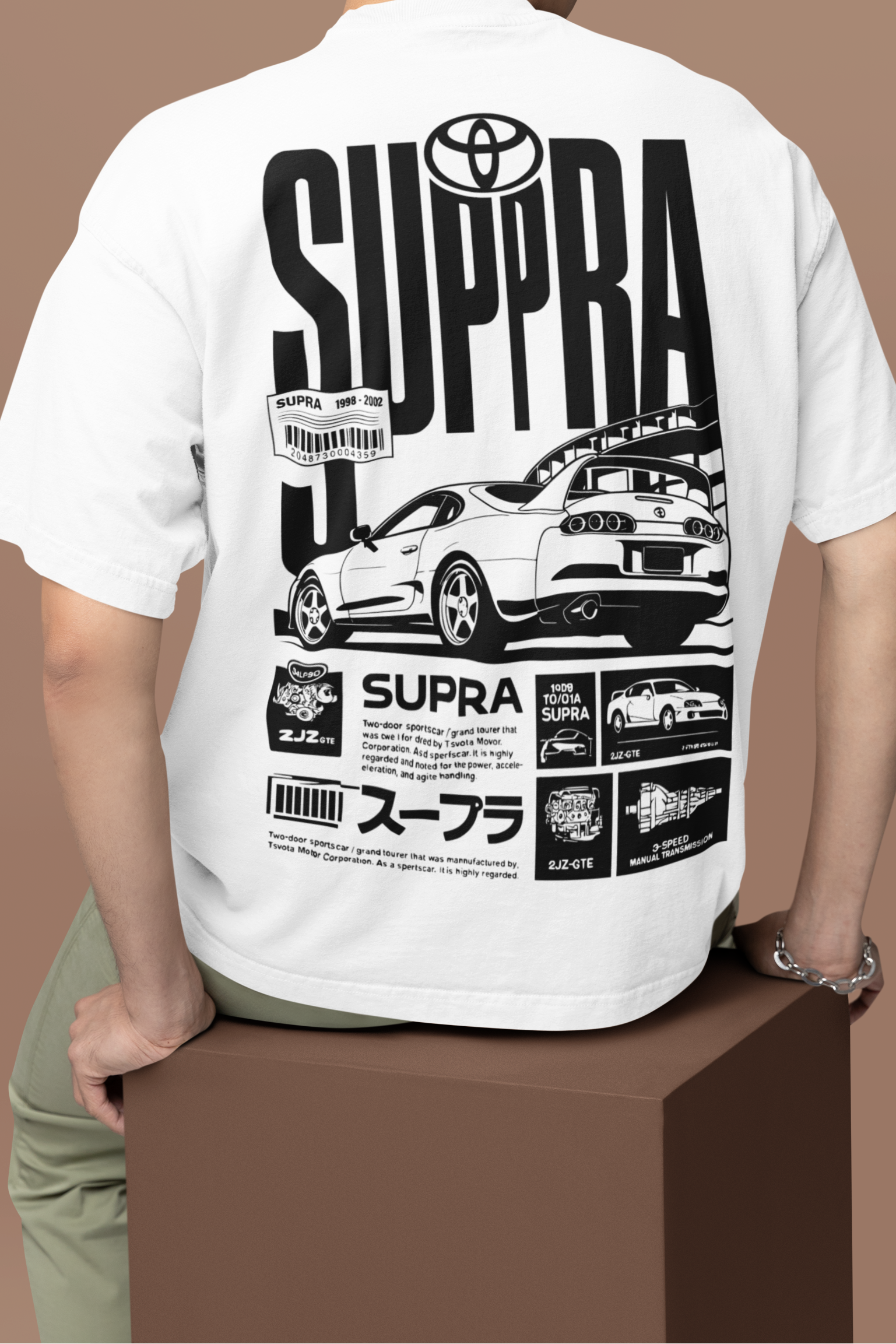 Supra Legacy '98 Streetwear Oversized French Terry T-Shirt