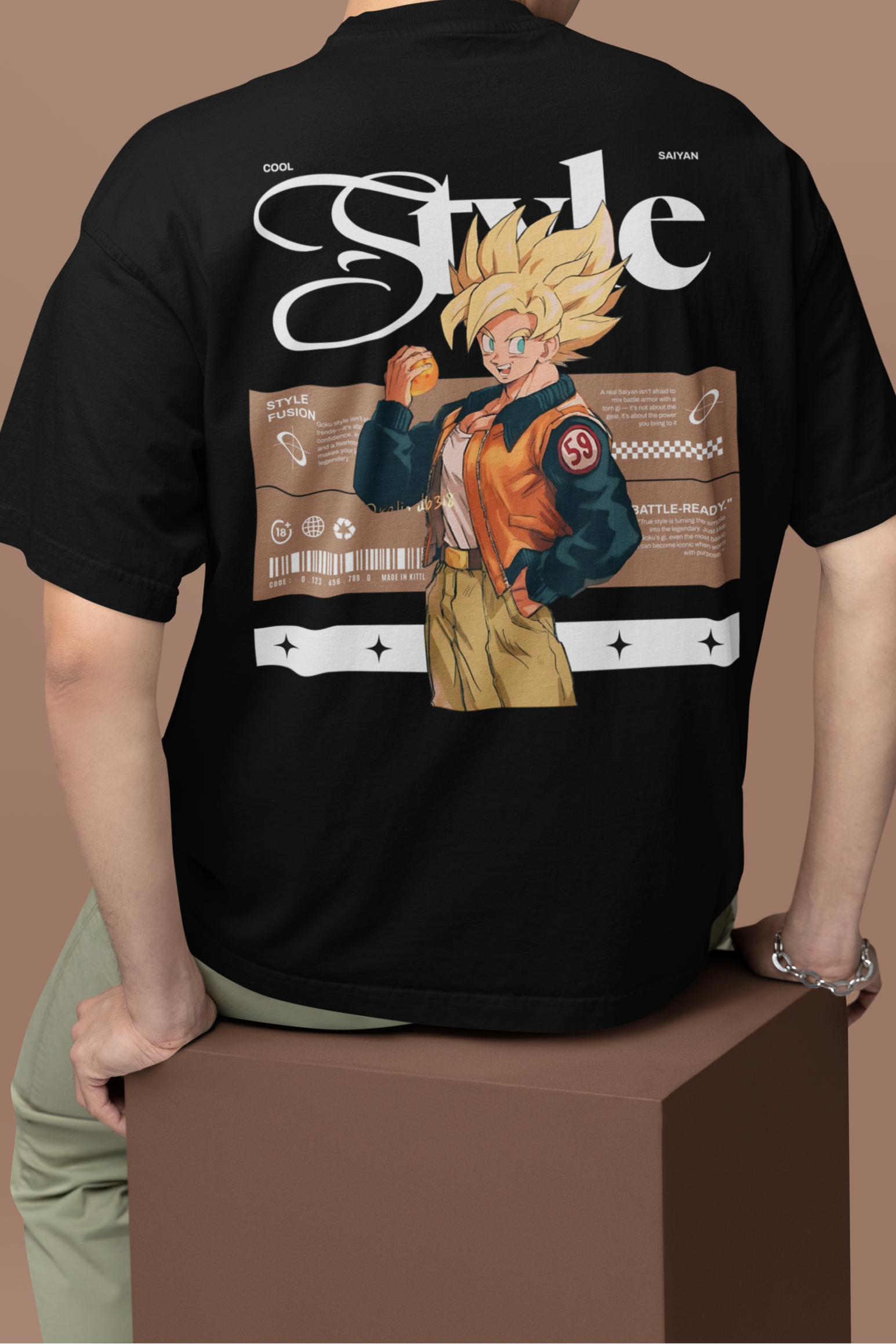 Super Saiyan Street “Style” Oversized Tee