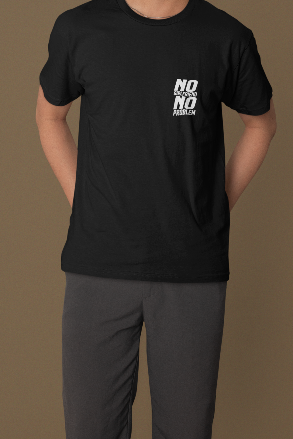 'No Girlfriend No Problem' Heavyweight Oversized T-Shirt