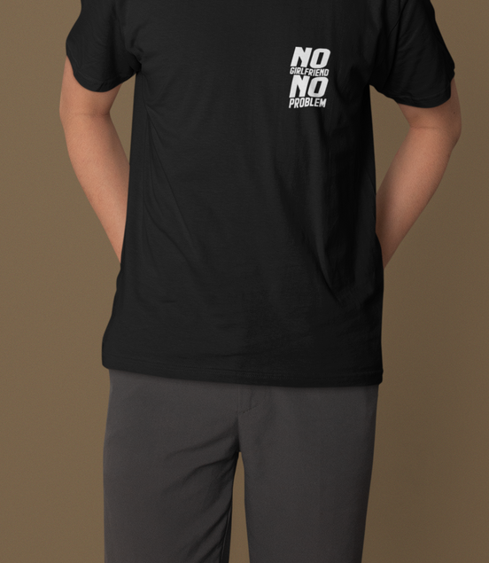 'No Girlfriend No Problem' Heavyweight Oversized T-Shirt