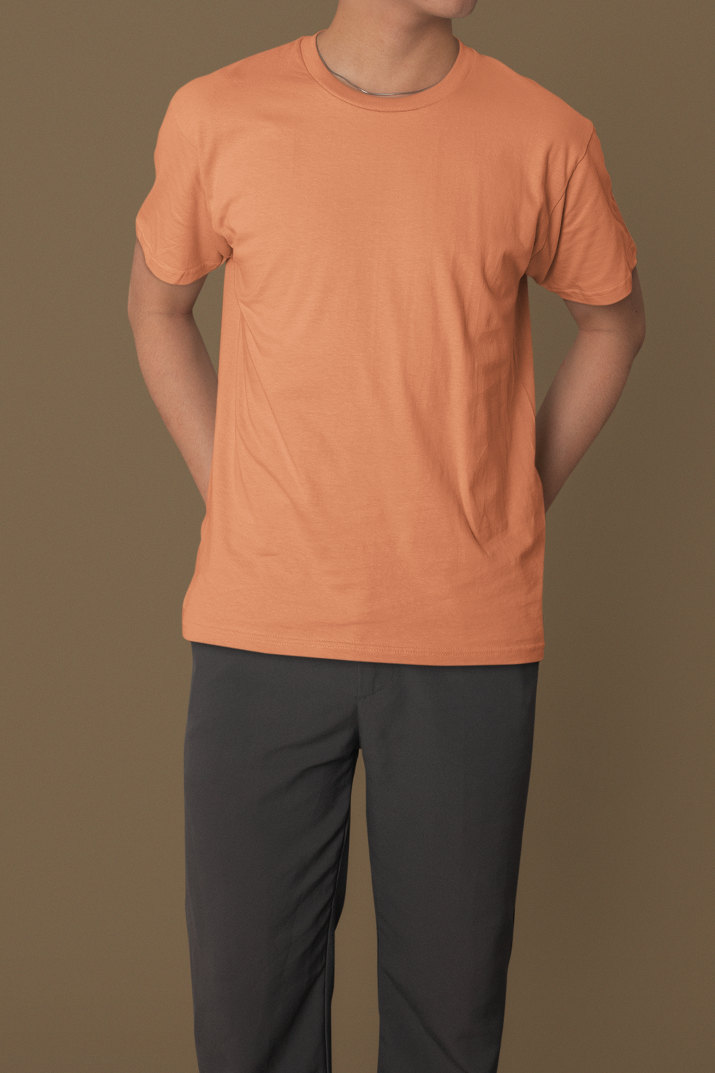 Unisex Regular Fit T-Shirt | Solid Color Plain Crew Neck Basic Tee