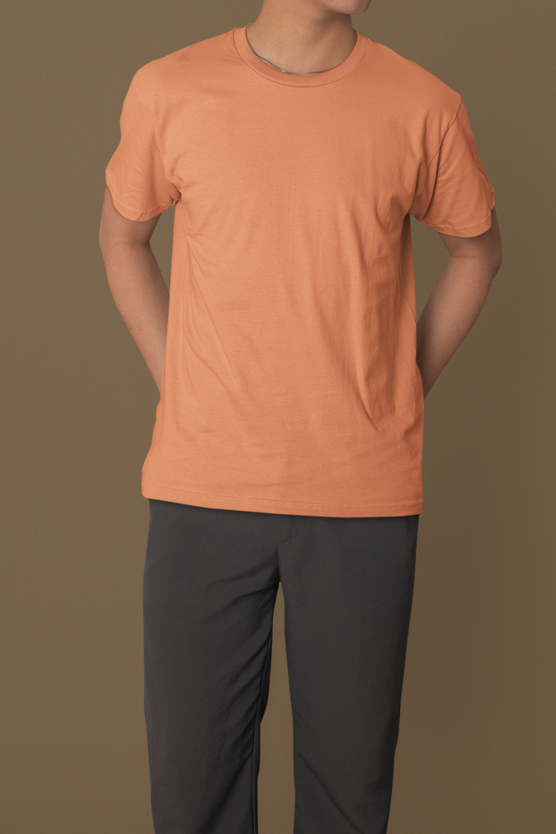 Unisex Regular Fit T-Shirt | Solid Color Plain Crew Neck Basic Tee