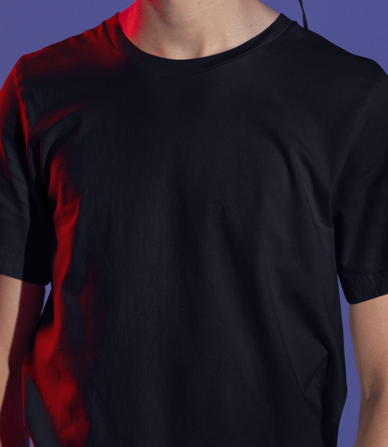 Unisex Regular Fit T-Shirt | Solid Color Plain Crew Neck Basic Tee
