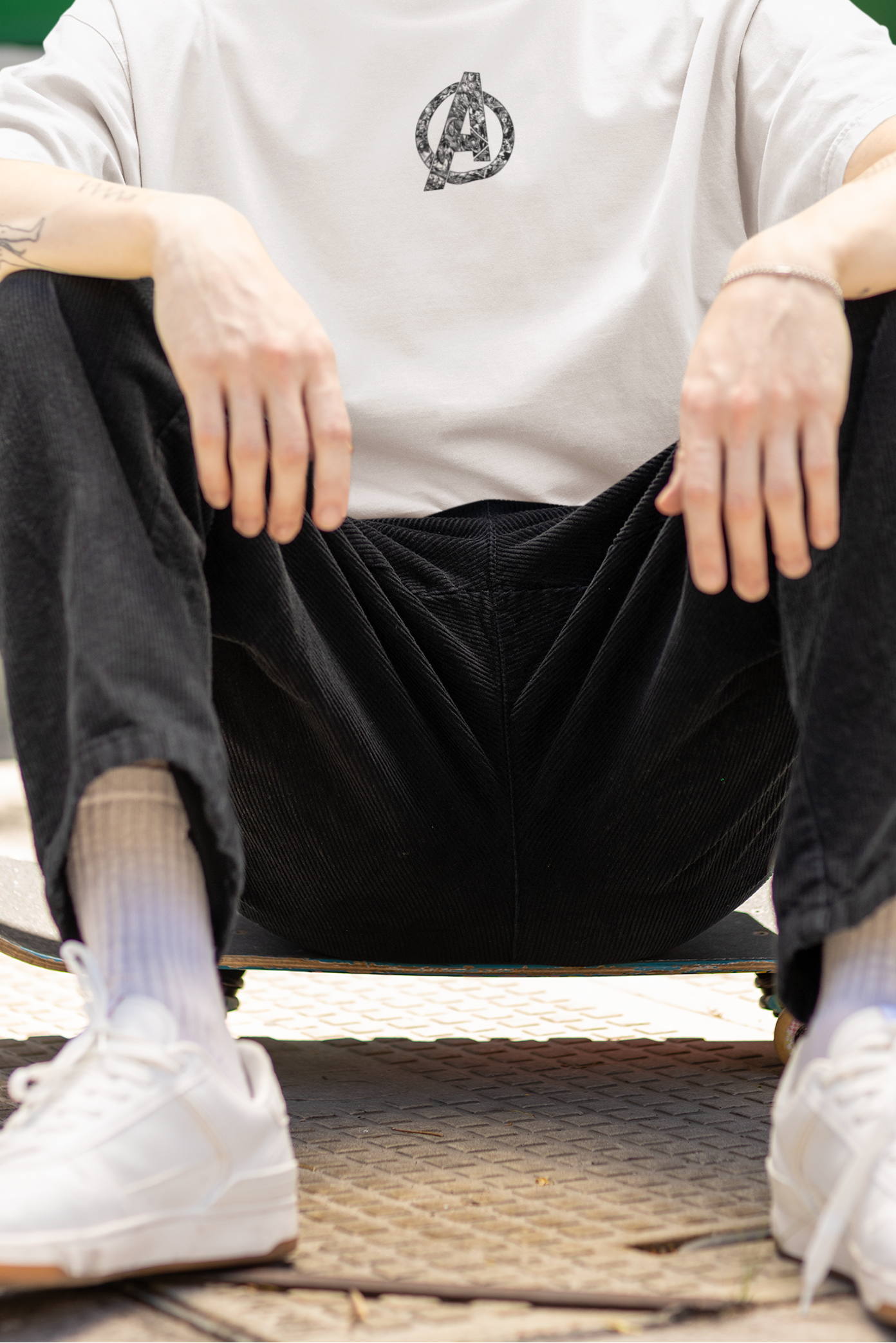 Oversized French Terry T-Shirt| Avengers Assemble Comic