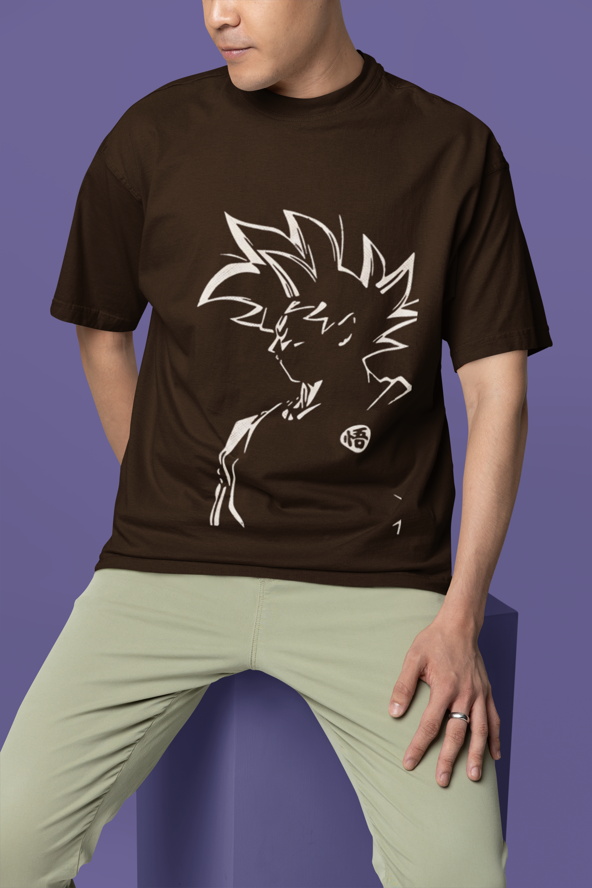Saiyan Power-Stretch: Goku Lycra Blend Tee
