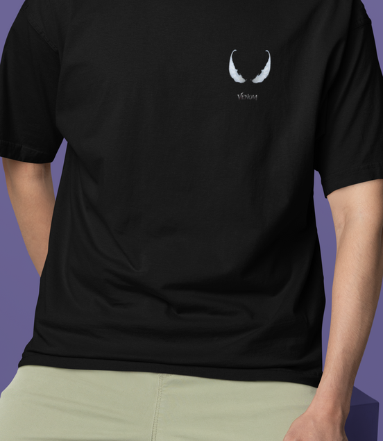 Venom 'Symbiote Eyes' Heavyweight Oversized T-Shirt