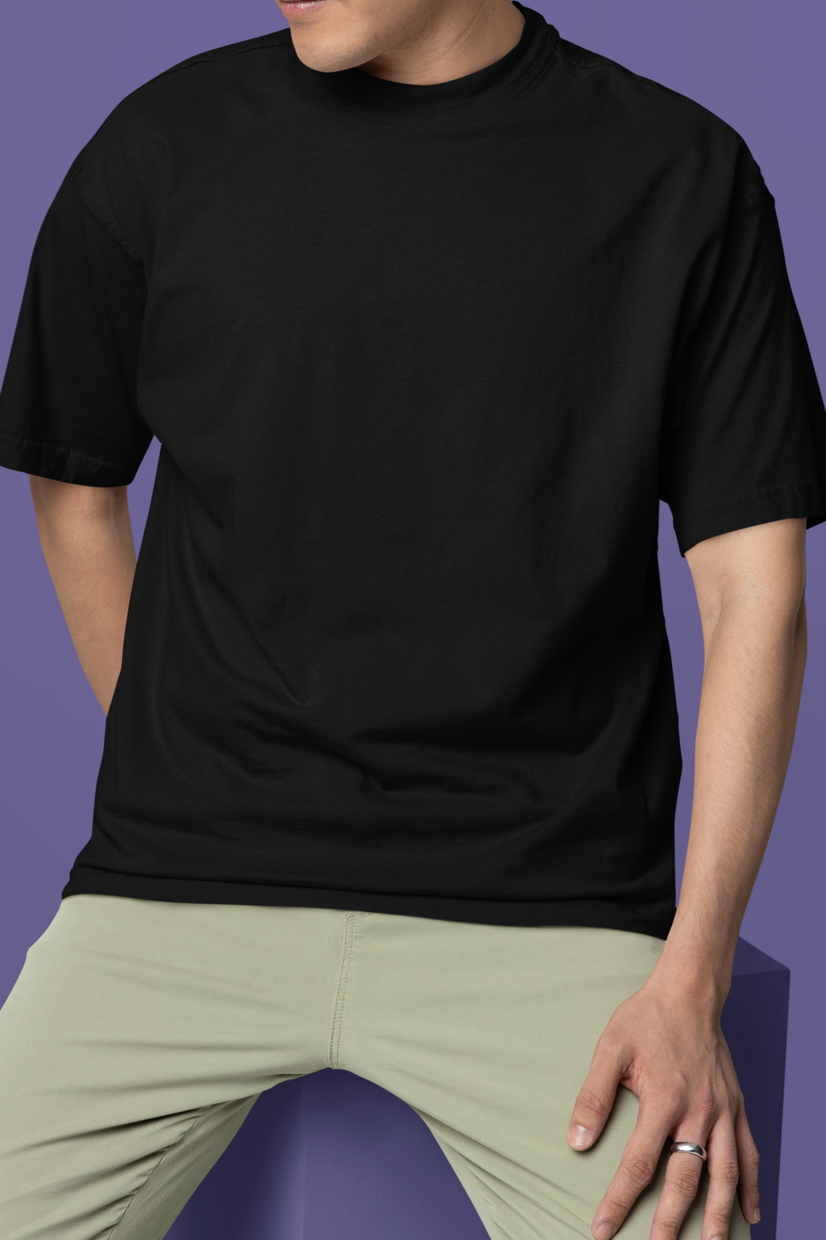 'Hip Hop Hare' Heavyweight Oversized T-Shirt