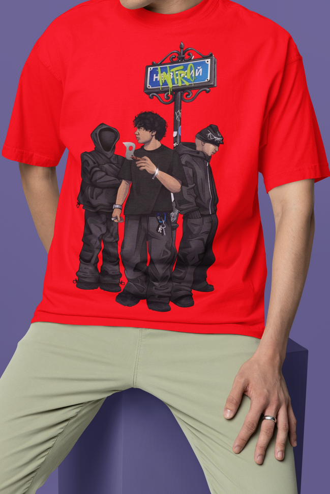 240 GSM 'Chip-trola' Oversized Tee (French Terry)