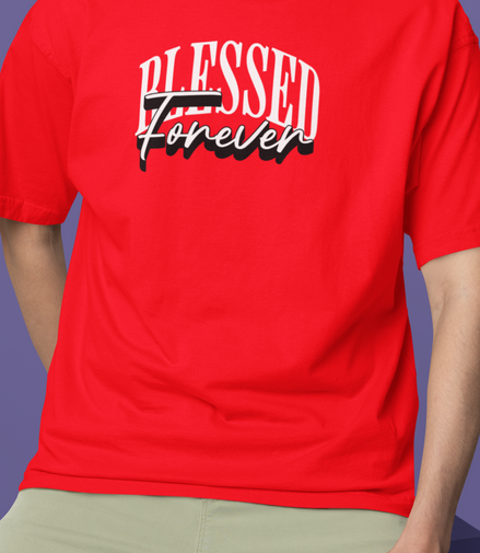 "Blessed Forever" Oversized Graphic Tee