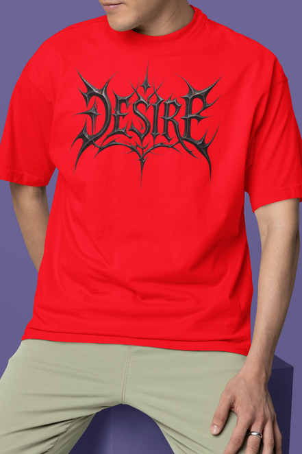 Unisex Oversized French terry T-shirt| Desire
