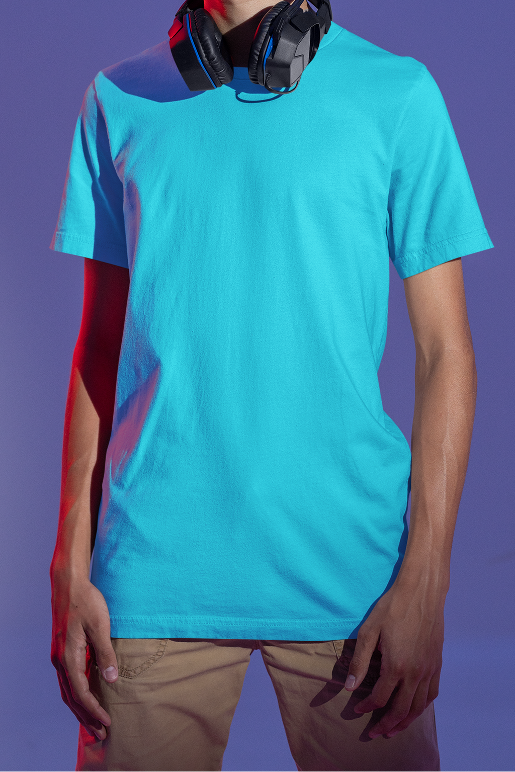 Unisex Regular Fit T-Shirt | Solid Color Plain Crew Neck Basic Tee