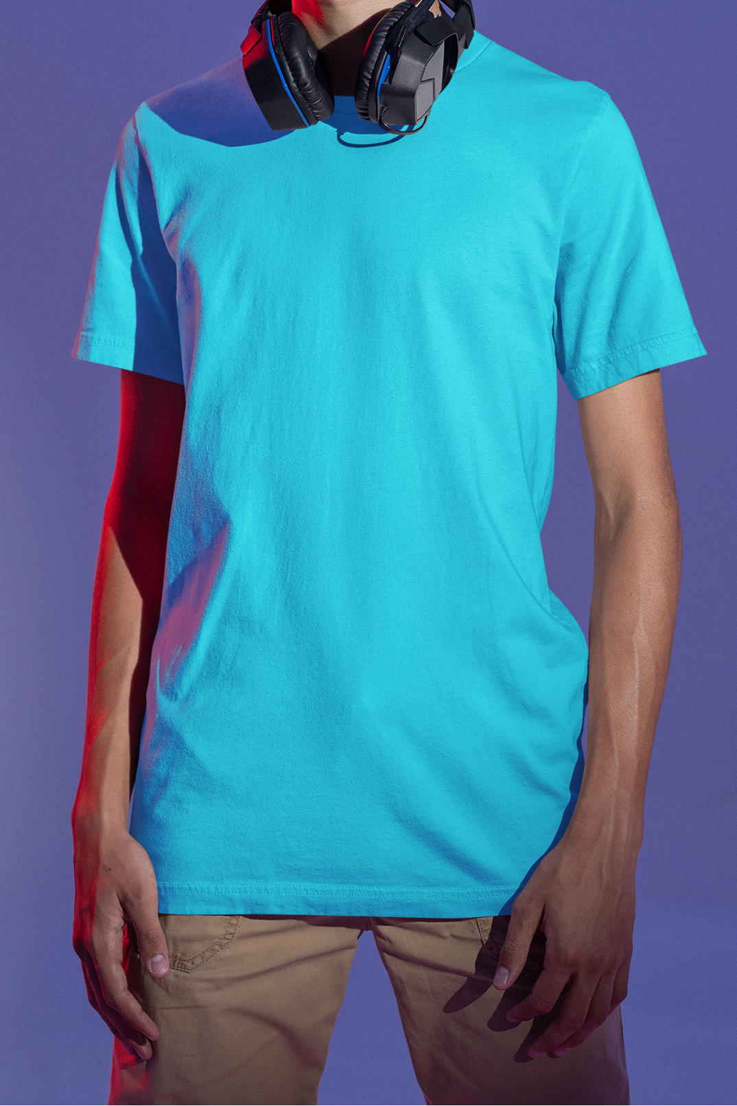 Unisex Regular Fit T-Shirt | Solid Color Plain Crew Neck Basic Tee