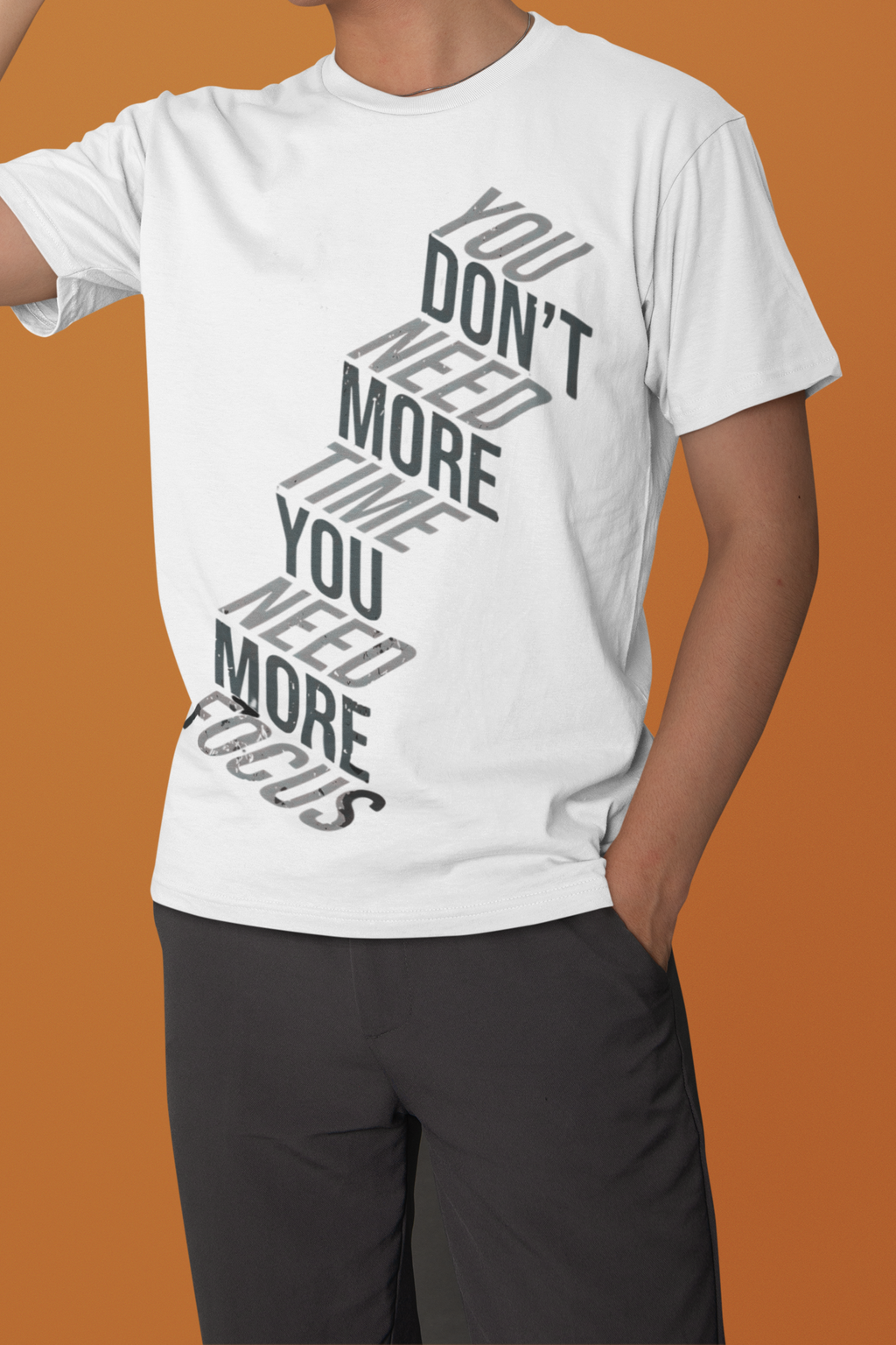 'Focus Over Time' 180 GSM Cotton Tee