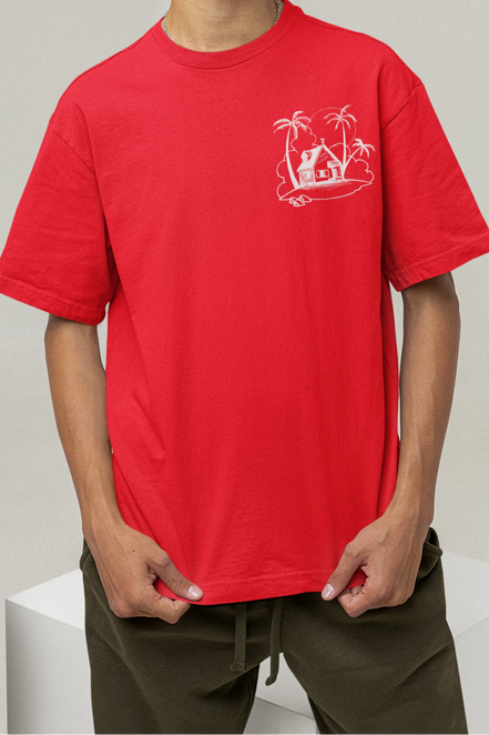 Kame House Oversized Tee – Turtle Hermit Island