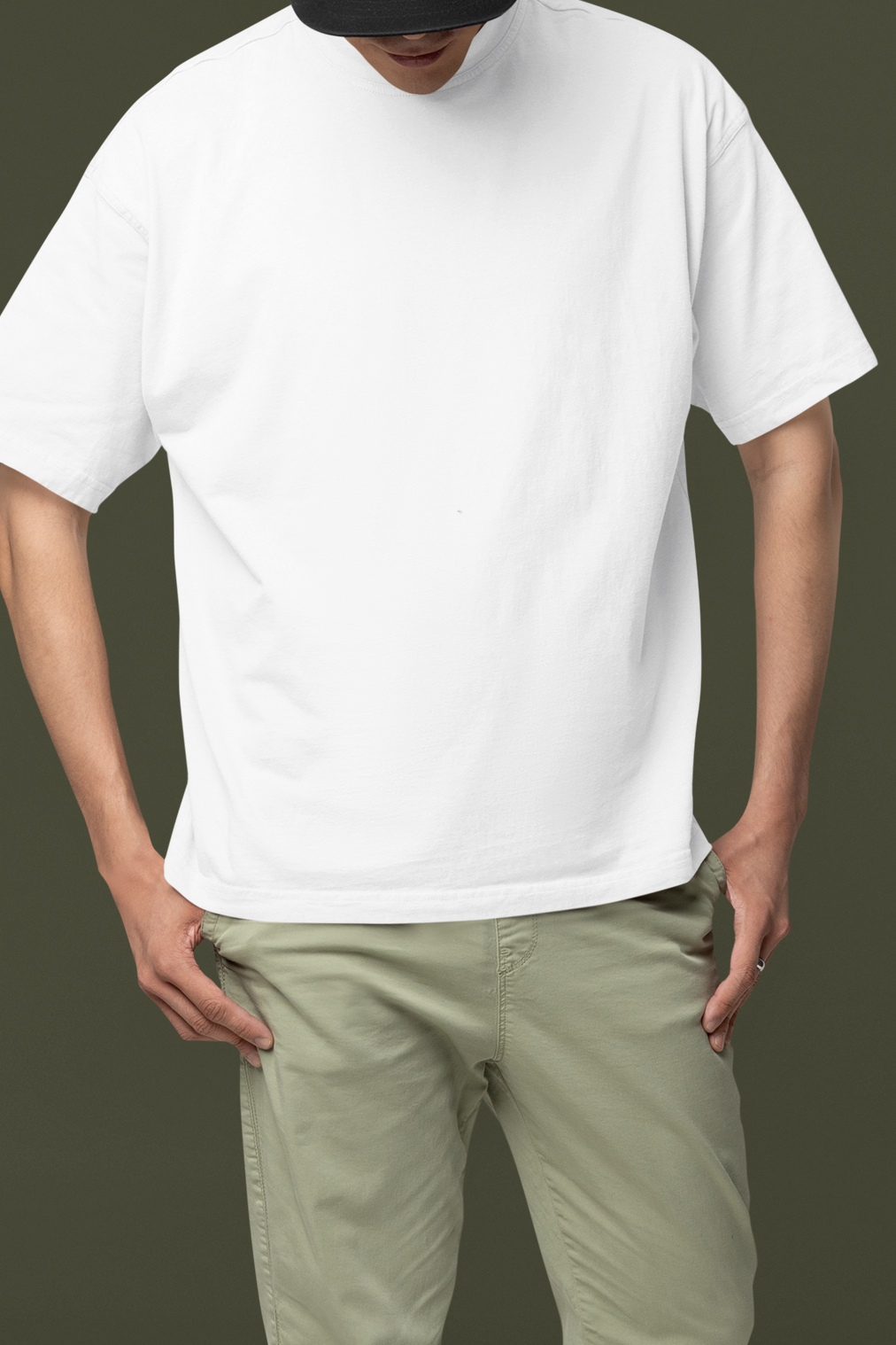 Unisex Oversized Plain French Terry T-shirt