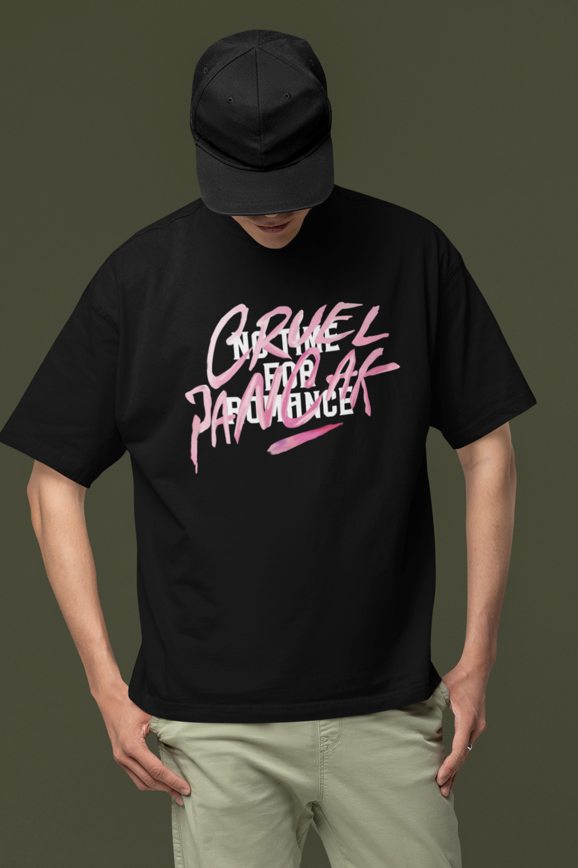 'Cruel Paranoia' Heavyweight Oversized T-Shirt