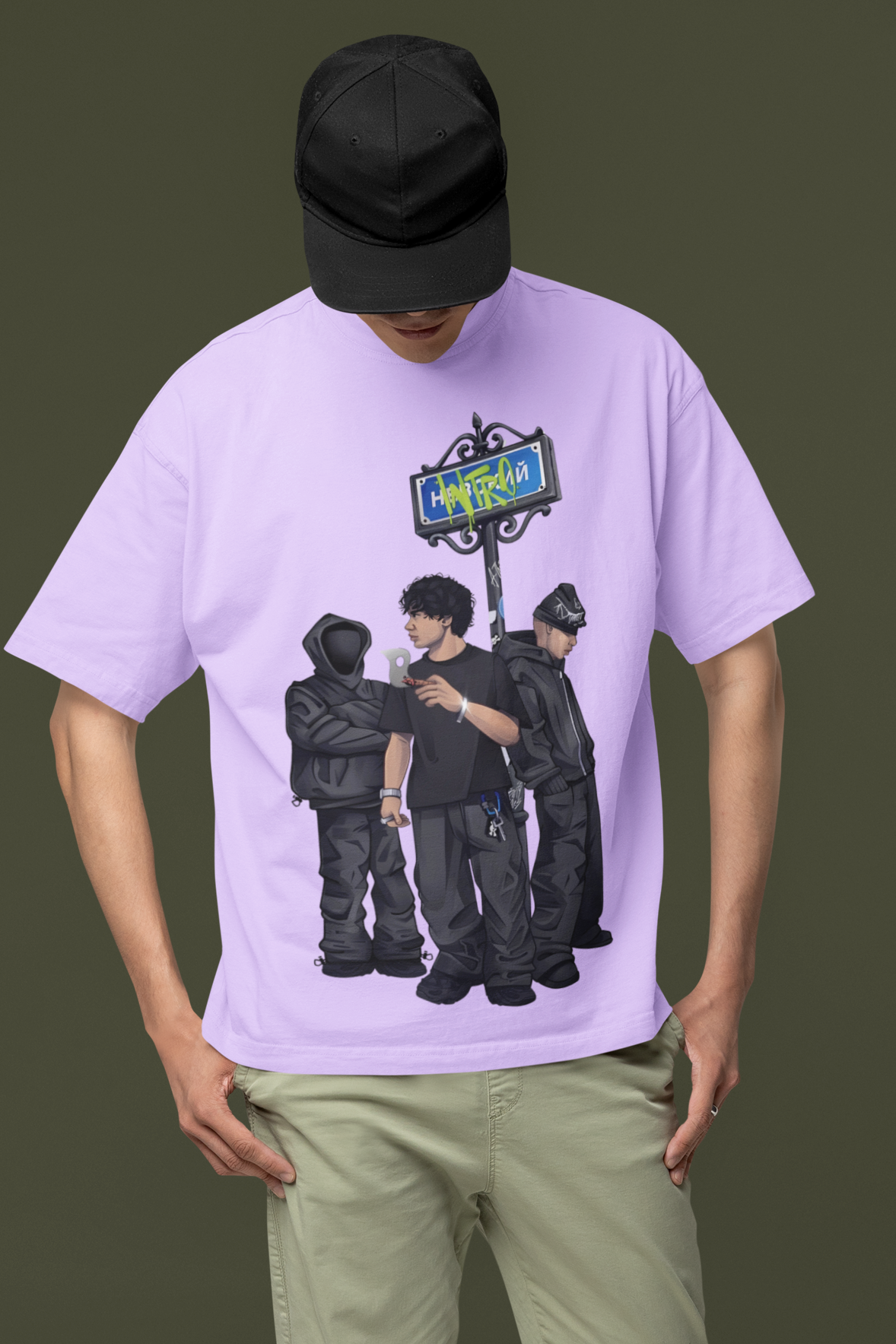 240 GSM 'Chip-trola' Oversized Tee (French Terry)