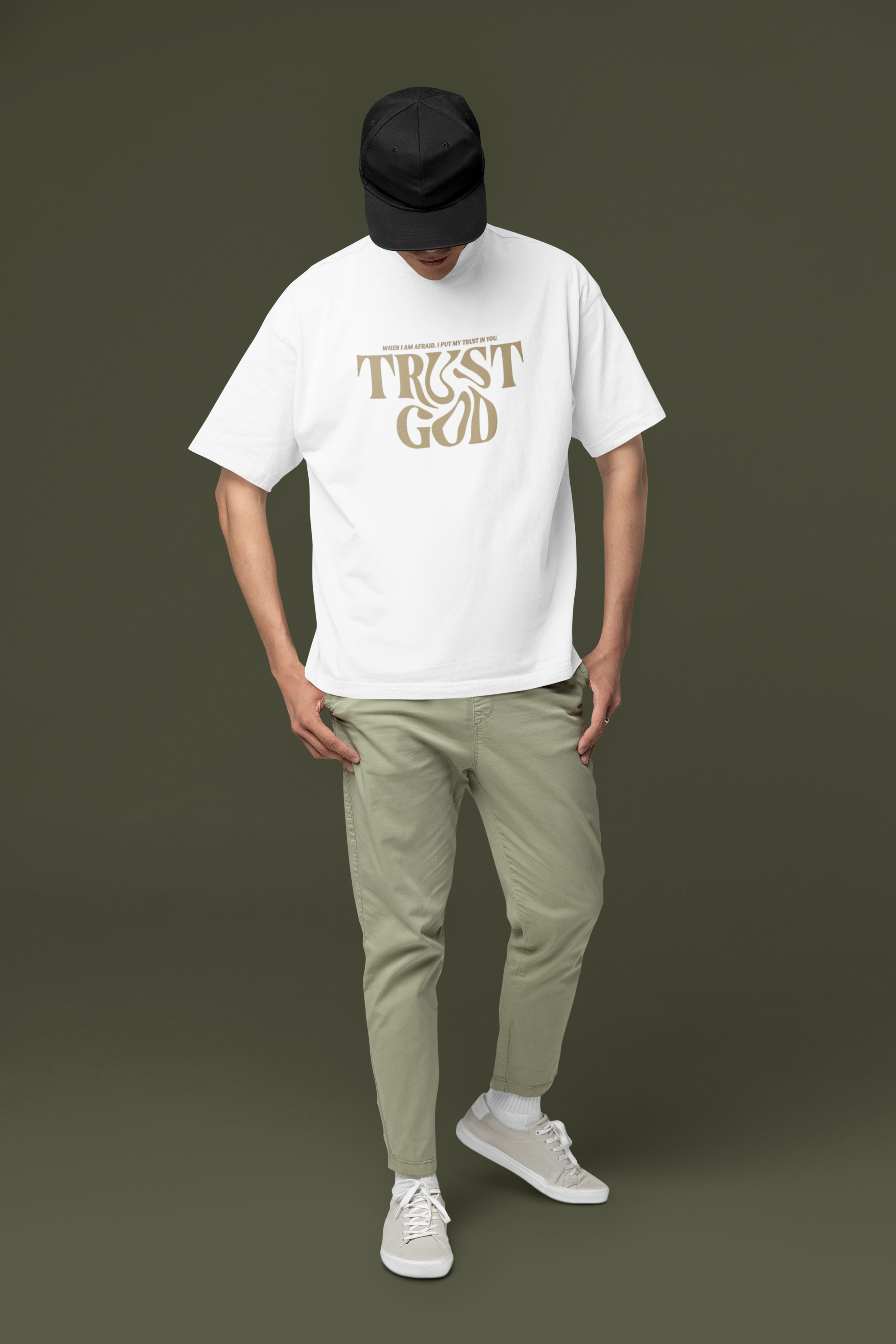 Oversized French Terry T-Shirt | The Unwavering Faith Tee