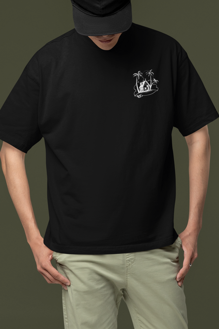 Kame House Oversized Tee – Turtle Hermit Island