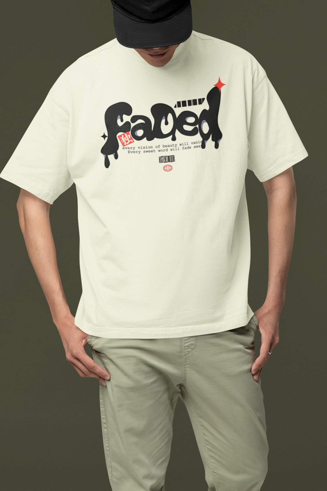 Faded Simplicity | Oversized T-Shirt