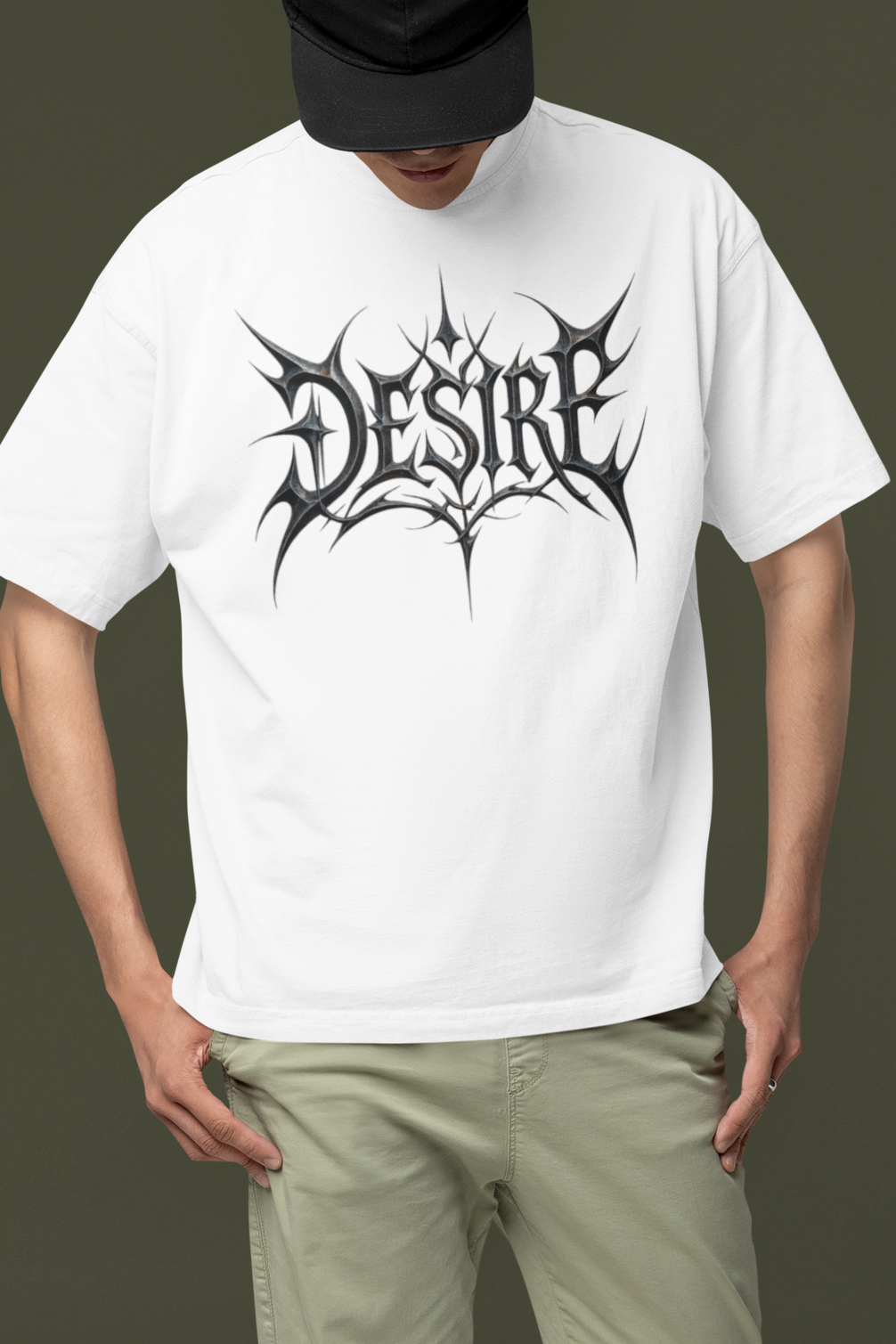 Unisex Oversized French terry T-shirt| Desire