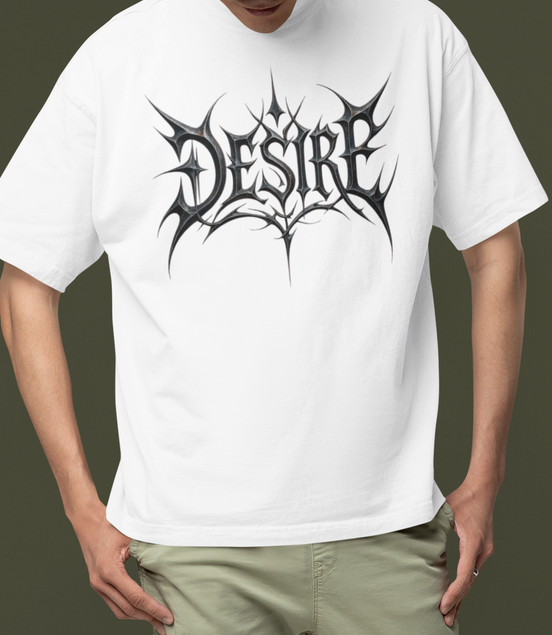 Unisex Oversized French terry T-shirt| Desire