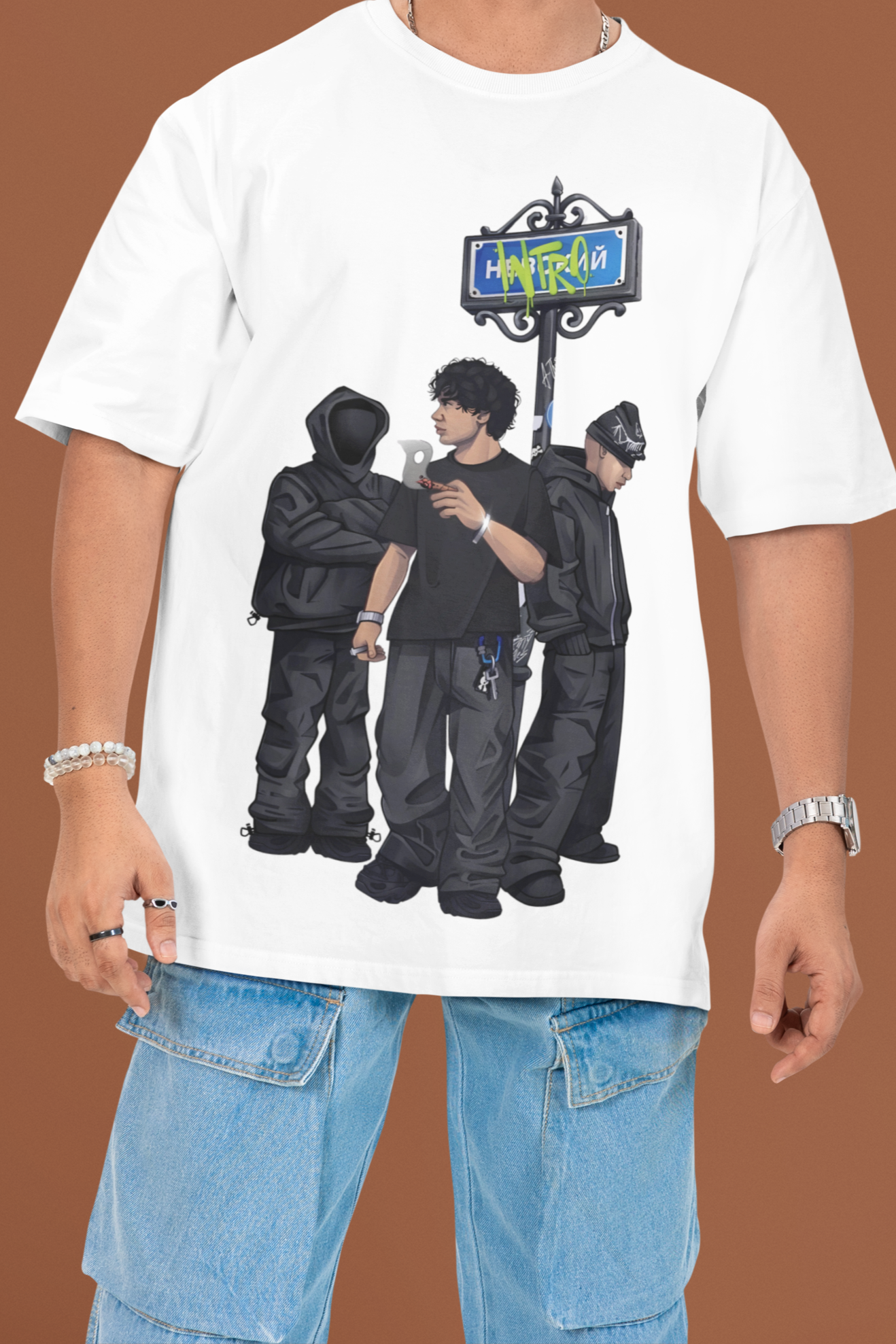 240 GSM 'Chip-trola' Oversized Tee (French Terry)